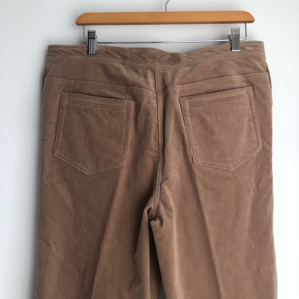 St. John Sport size 12 Beige Straight Leg Corduroy Dress Pants - Picture 6 of 9